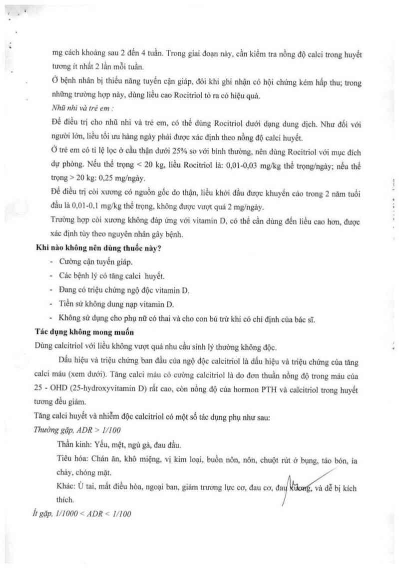 thông tin, cách dùng, giá thuốc Rocitriol - ảnh 3