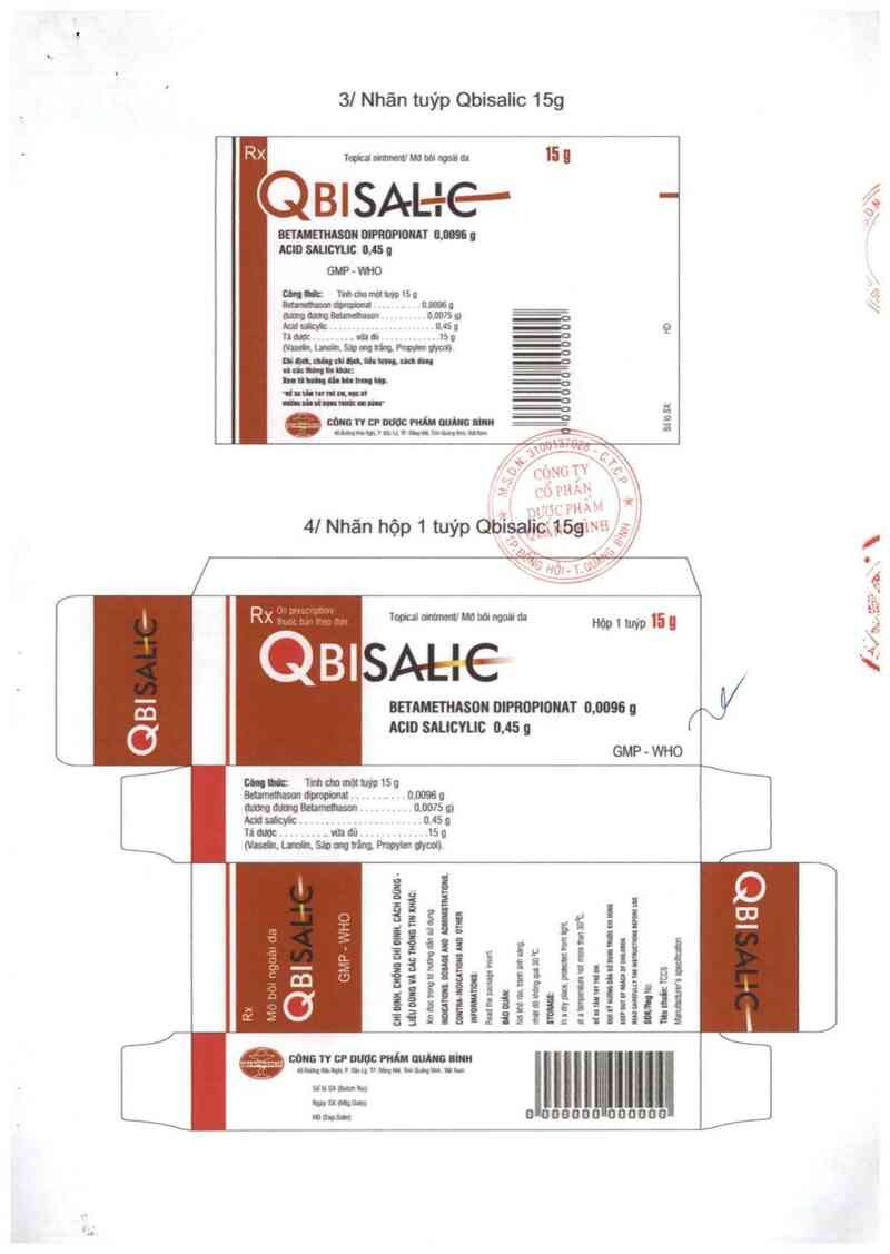 thông tin, cách dùng, giá thuốc Qbisalic - ảnh 1