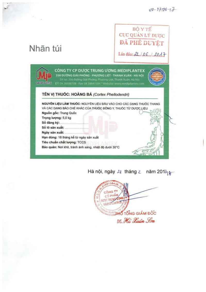 thông tin, cách dùng, giá thuốc Hoàng bá - ảnh 0