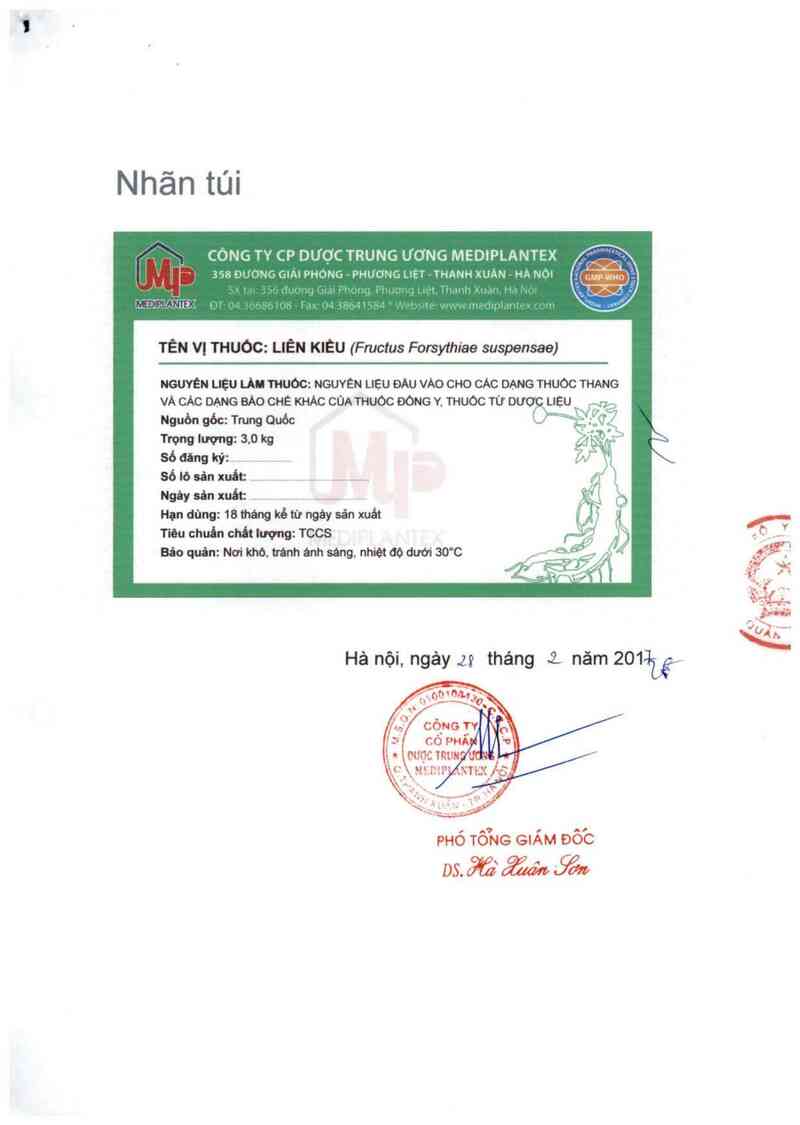 thông tin, cách dùng, giá thuốc Liên kiều - ảnh 1