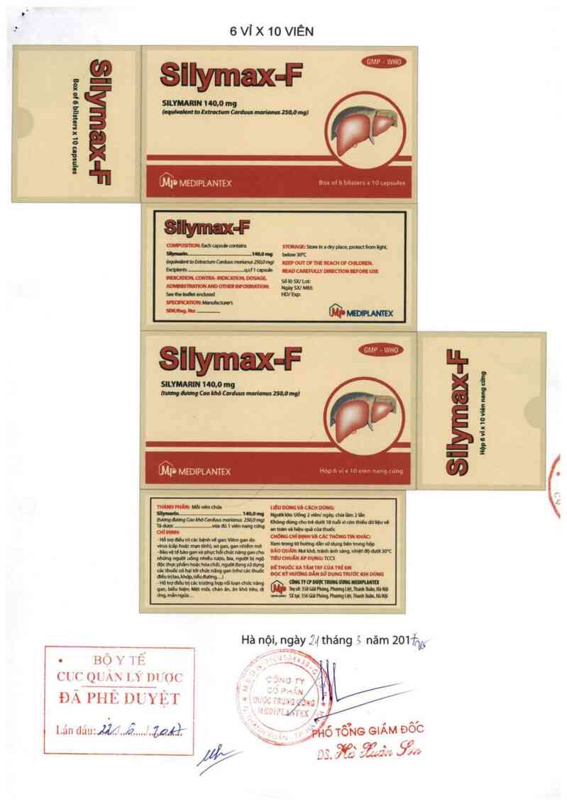 thông tin, cách dùng, giá thuốc Silymax-F - ảnh 0
