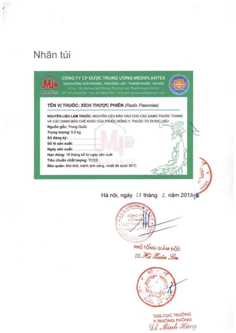 thông tin, cách dùng, giá thuốc Xích thược phiến - ảnh 2