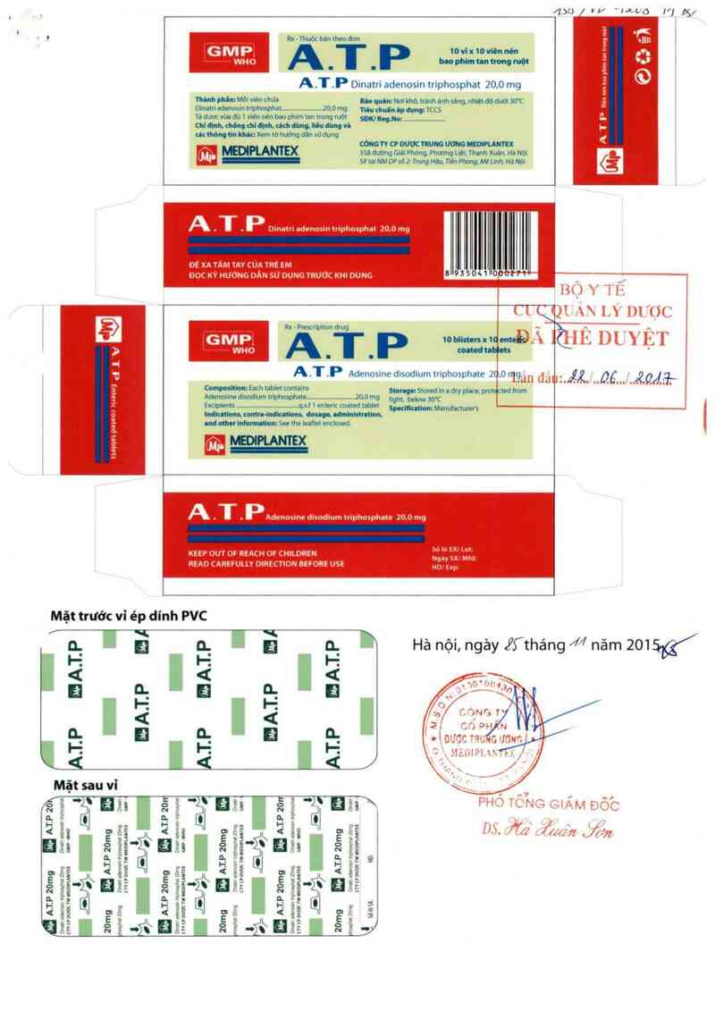 thông tin, cách dùng, giá thuốc ATP - ảnh 0
