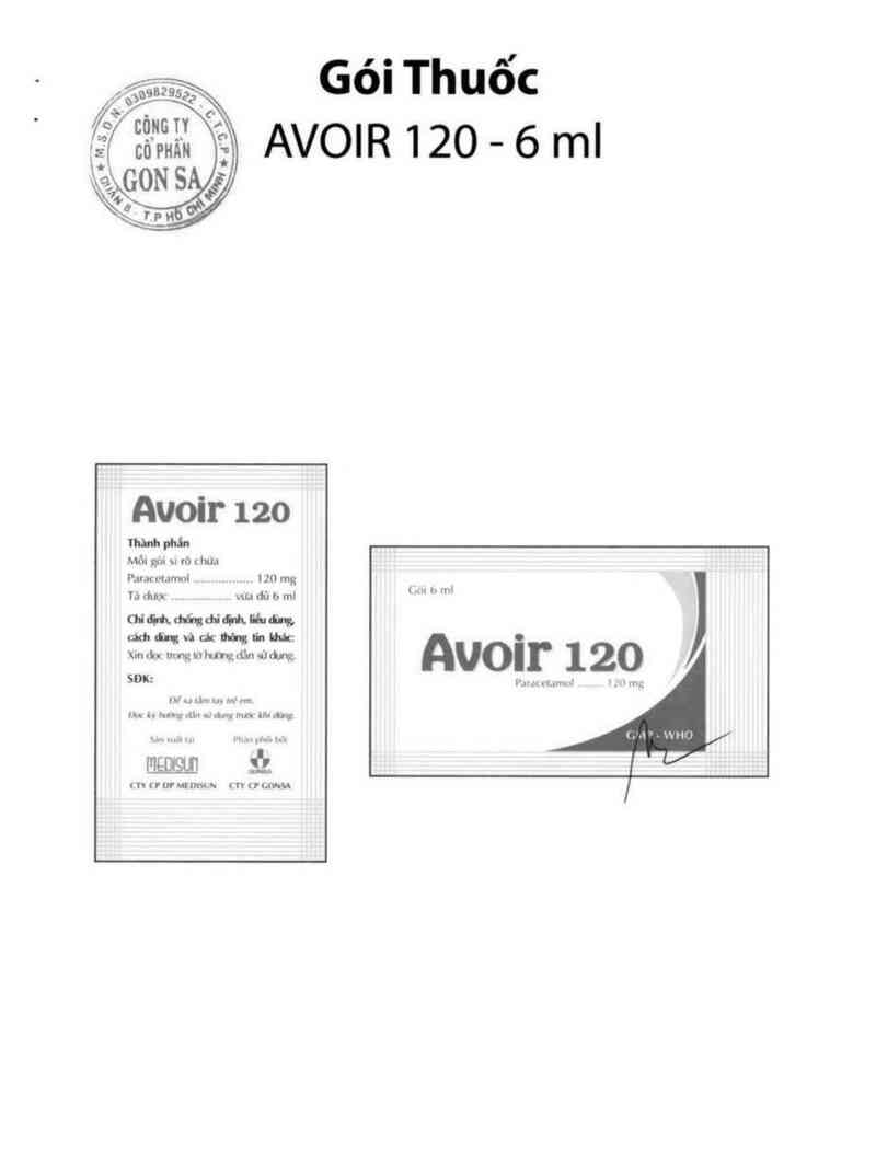 thông tin, cách dùng, giá thuốc Avoir 120 - ảnh 1