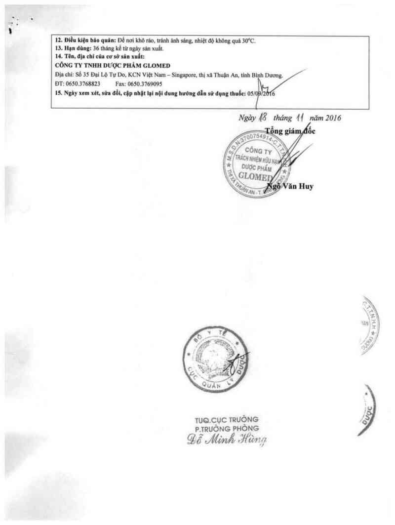 thông tin, cách dùng, giá thuốc Glanta HCTZ 20/12.5 - ảnh 11