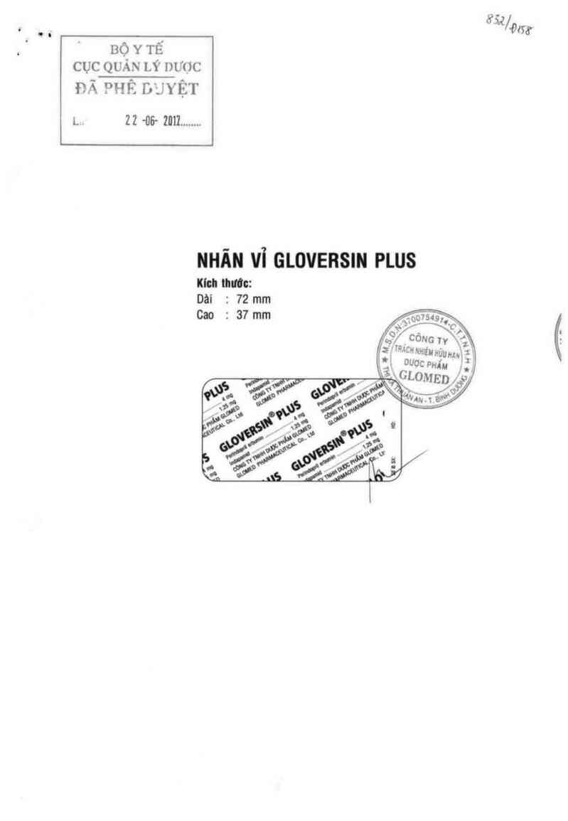 thông tin, cách dùng, giá thuốc Gloversin Plus - ảnh 0