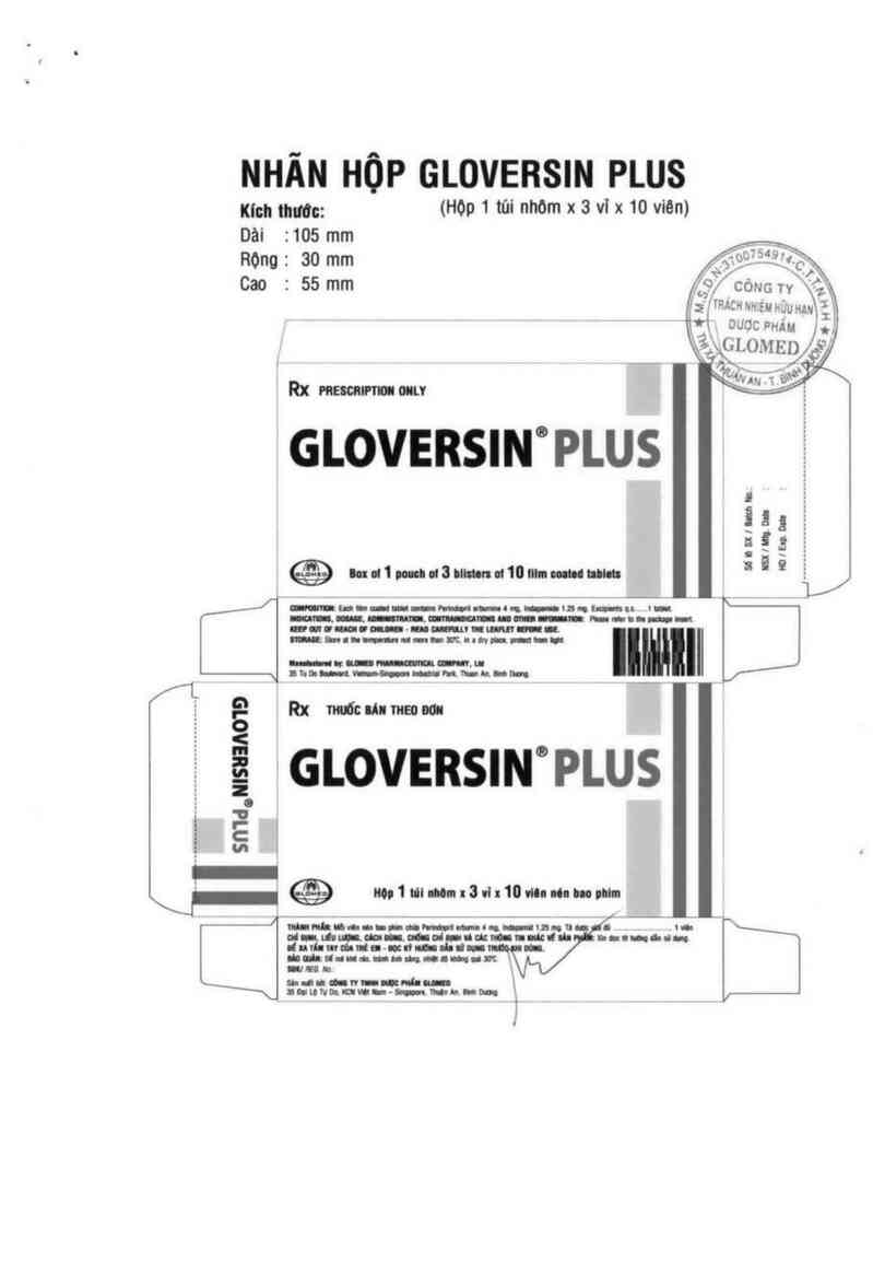 thông tin, cách dùng, giá thuốc Gloversin Plus - ảnh 2