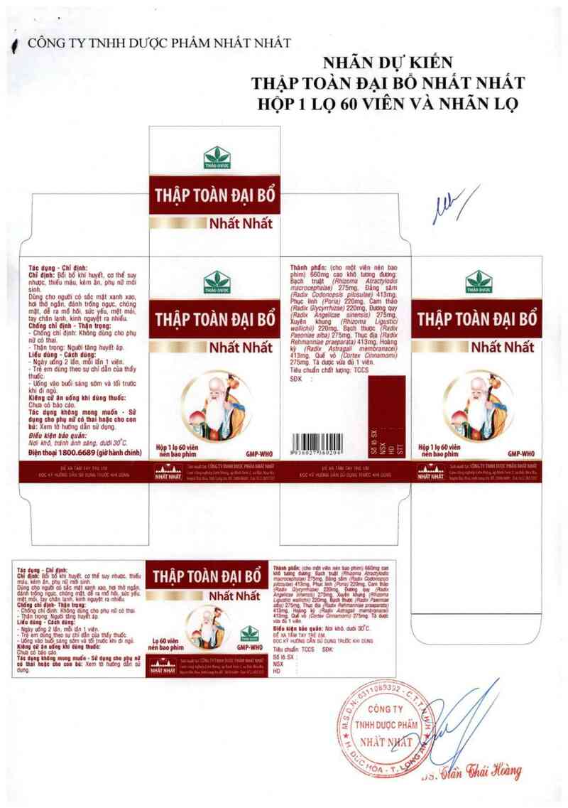 thông tin, cách dùng, giá thuốc Thập toàn đại bổ Nhất Nhất - ảnh 3