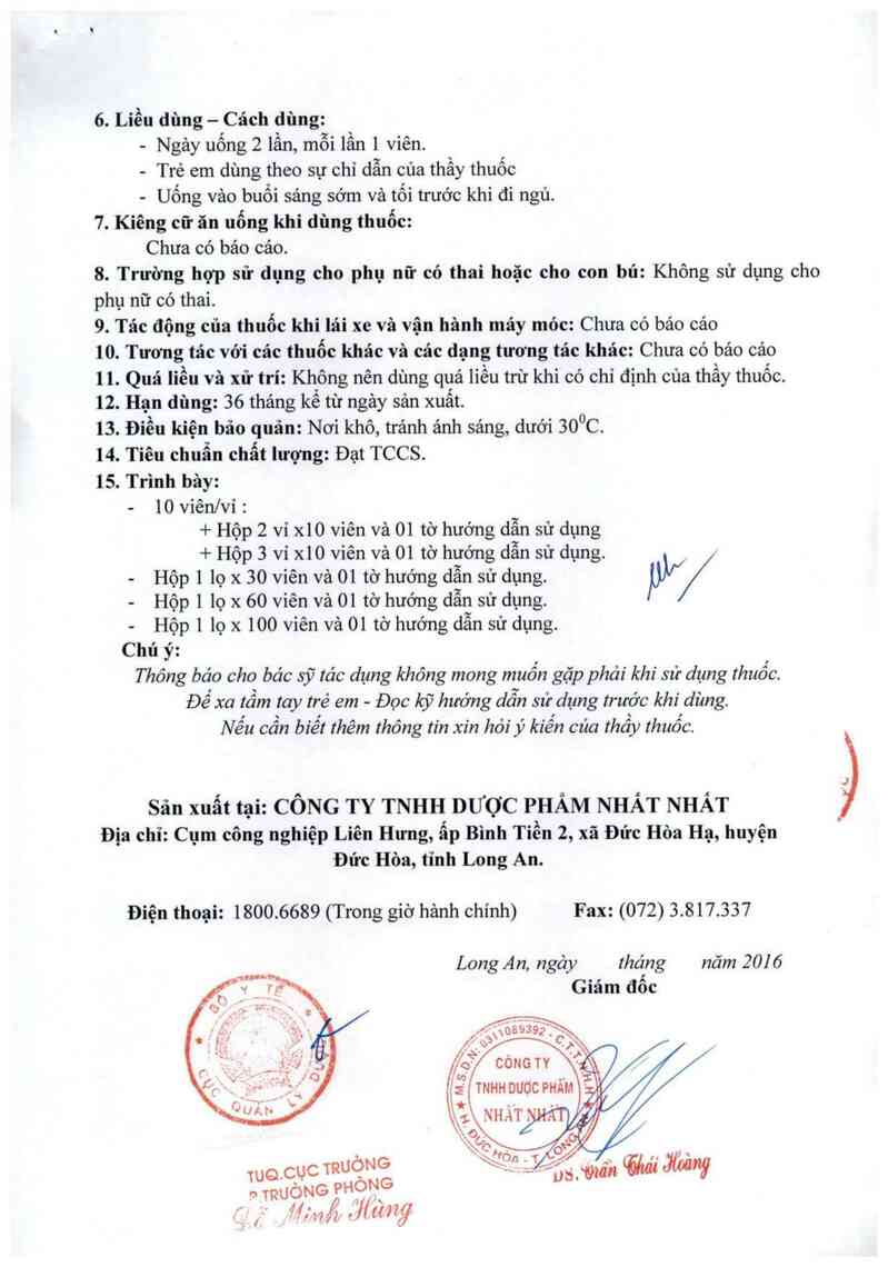 thông tin, cách dùng, giá thuốc Thập toàn đại bổ Nhất Nhất - ảnh 6