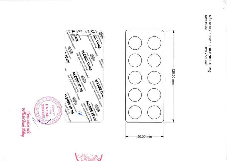 thông tin, cách dùng, giá thuốc Alenbe 10 mg - ảnh 2