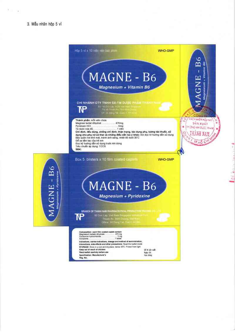 thông tin, cách dùng, giá thuốc Magne-B6 - ảnh 2