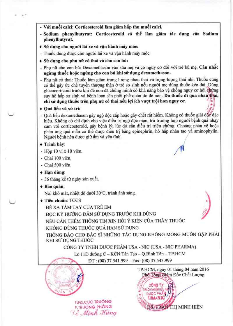thông tin, cách dùng, giá thuốc Predmex-Nic - ảnh 6