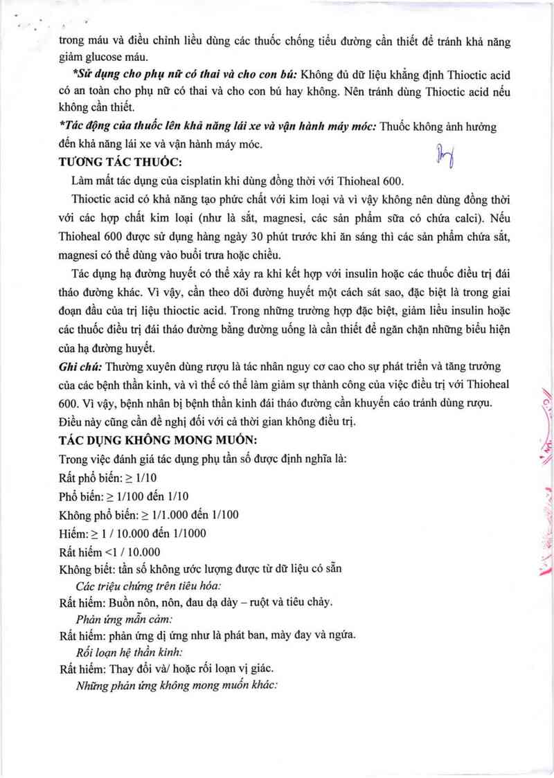thông tin, cách dùng, giá thuốc Thioheal 600 - ảnh 9