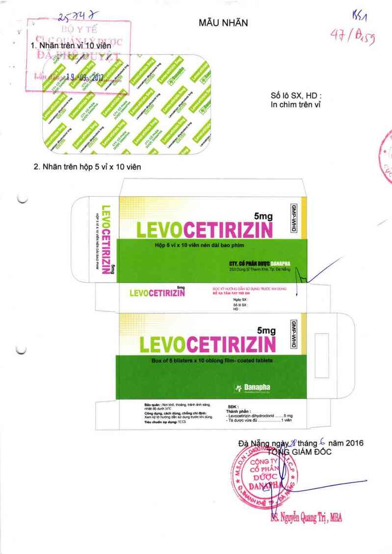 thông tin, cách dùng, giá thuốc Levocetirizin 5mg - ảnh 0