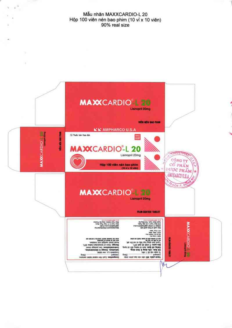 thông tin, cách dùng, giá thuốc Maxxcardio-L 20 - ảnh 2