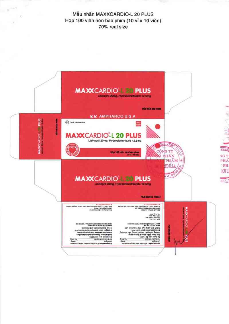 thông tin, cách dùng, giá thuốc Maxxcardio-L 20 Plus - ảnh 2