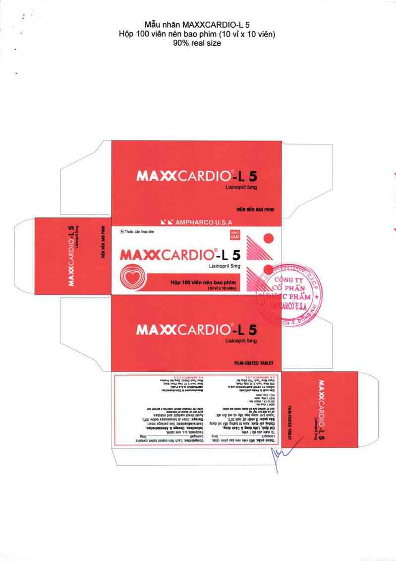 thông tin, cách dùng, giá thuốc Maxxcardio-L 5 - ảnh 2