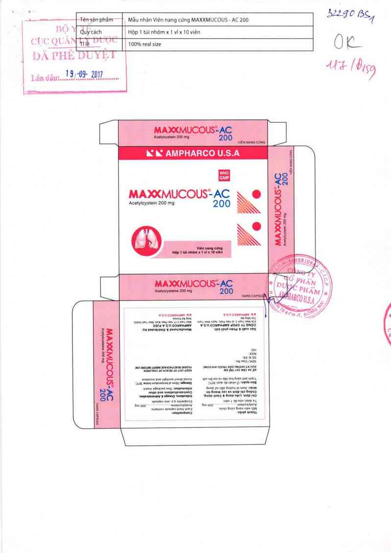 thông tin, cách dùng, giá thuốc Maxxmucous-AC 200 - ảnh 0
