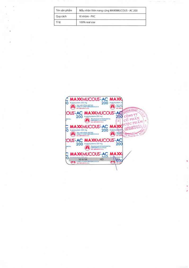thông tin, cách dùng, giá thuốc Maxxmucous-AC 200 - ảnh 6
