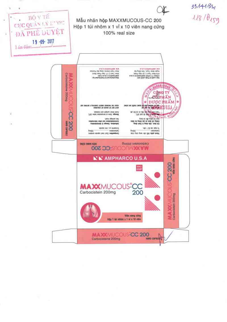 thông tin, cách dùng, giá thuốc Maxxmucous-CC 200 - ảnh 0