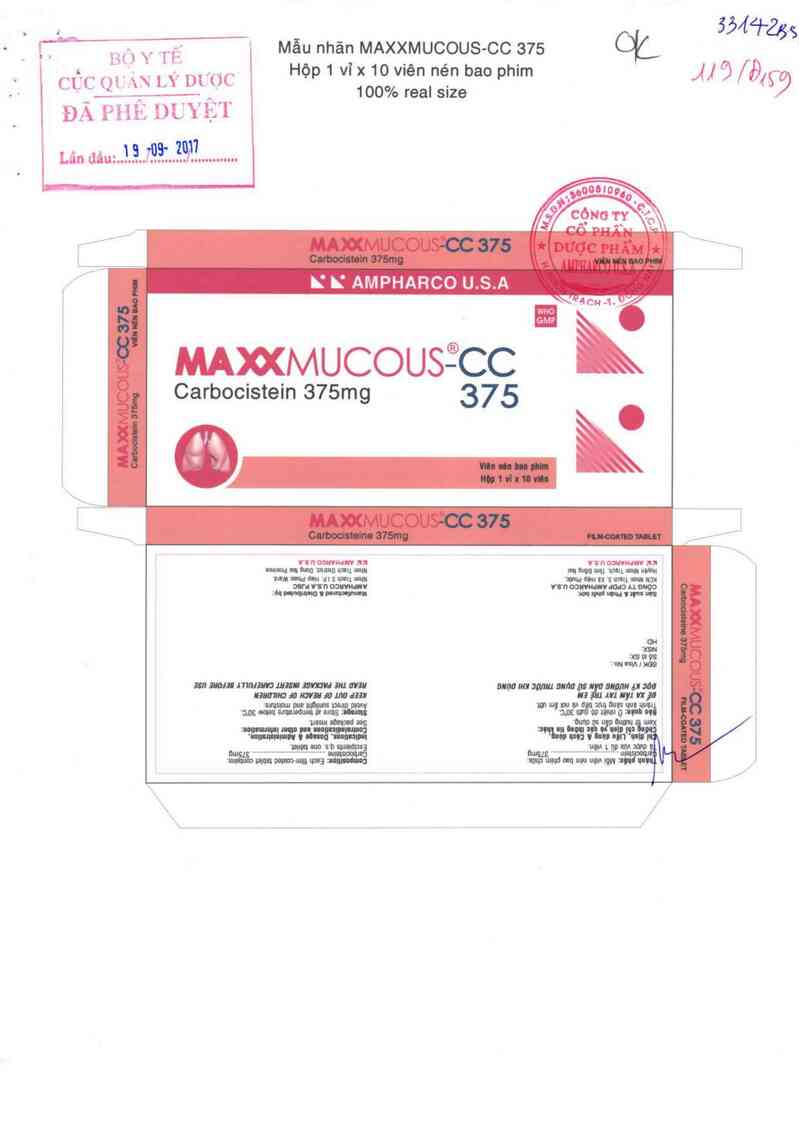thông tin, cách dùng, giá thuốc Maxxmucous-CC 375 - ảnh 0