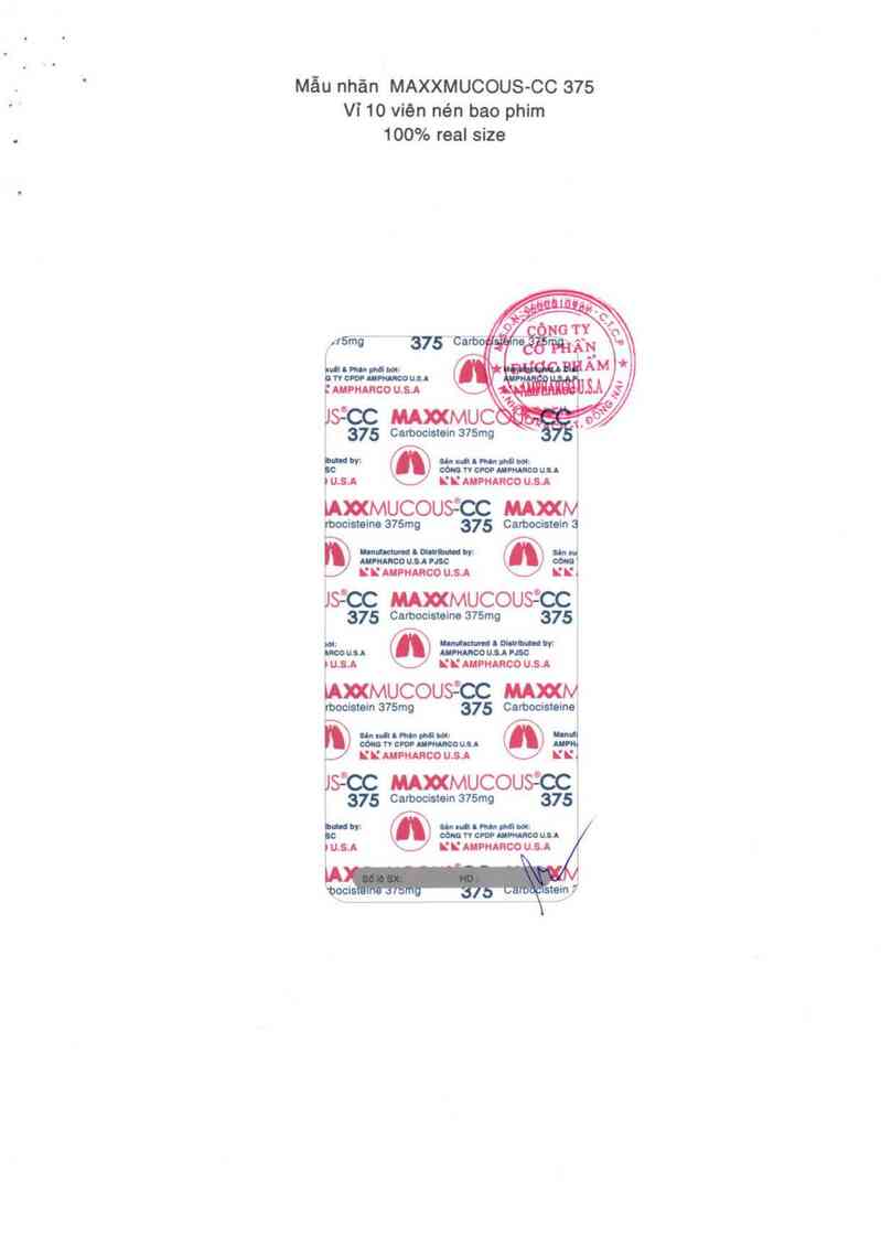 thông tin, cách dùng, giá thuốc Maxxmucous-CC 375 - ảnh 3