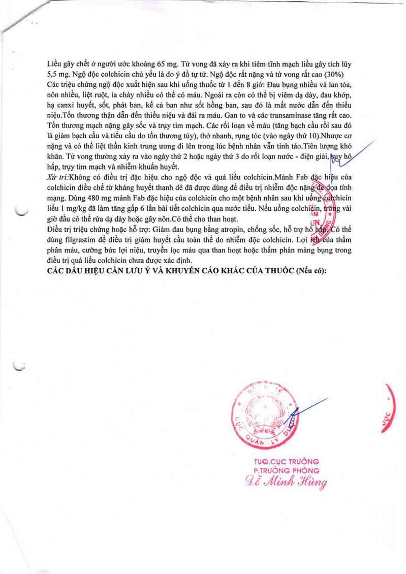 thông tin, cách dùng, giá thuốc Medi-Colchicin - ảnh 8