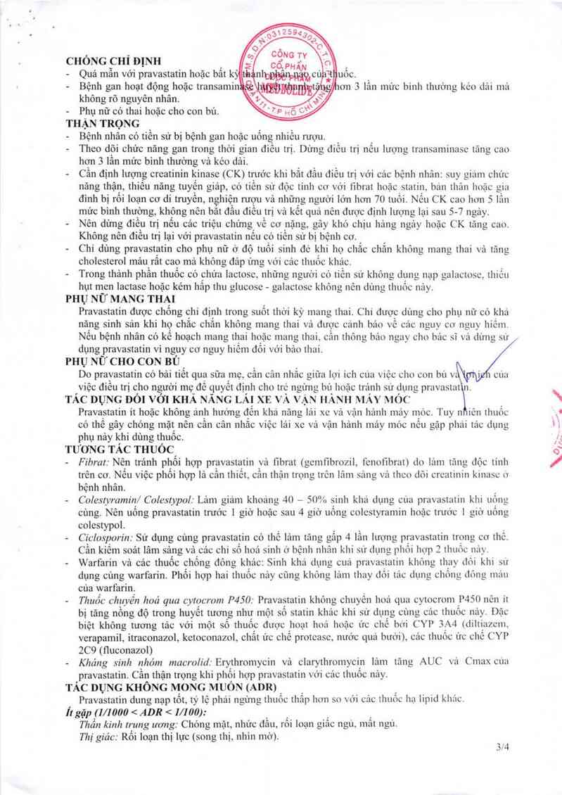 thông tin, cách dùng, giá thuốc Posisva 20 - ảnh 4