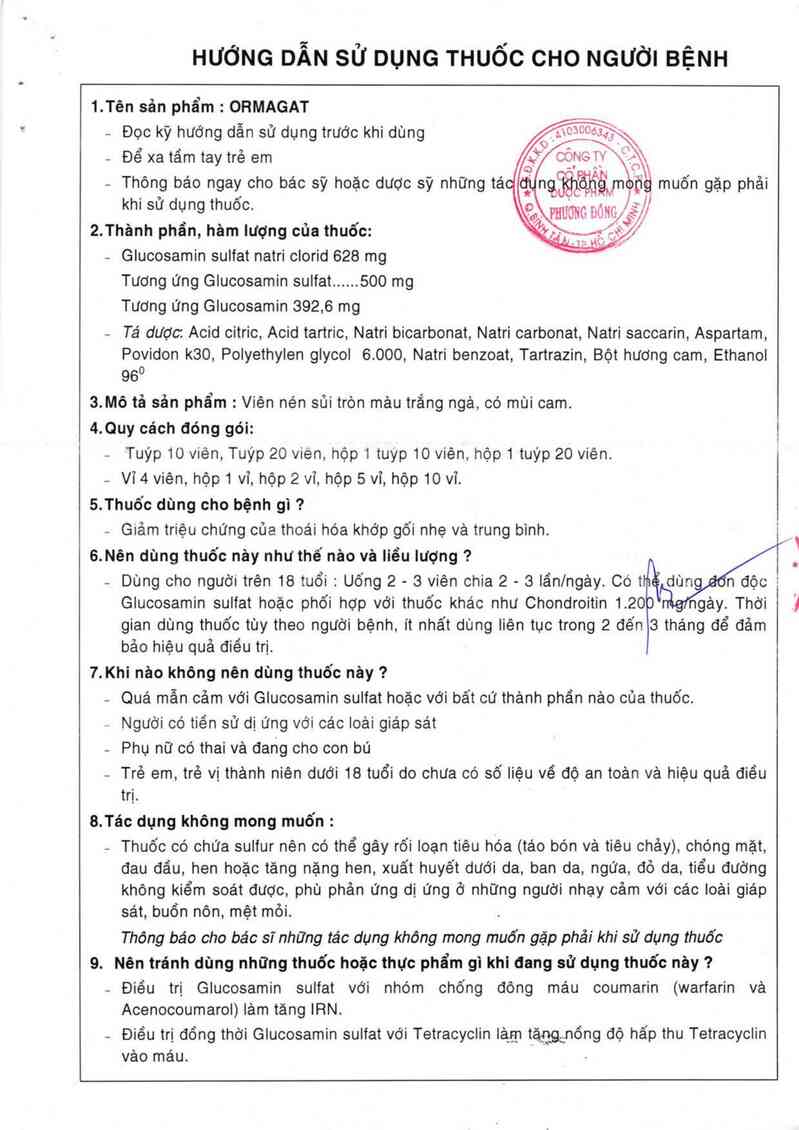 thông tin, cách dùng, giá thuốc Ormagat - ảnh 10