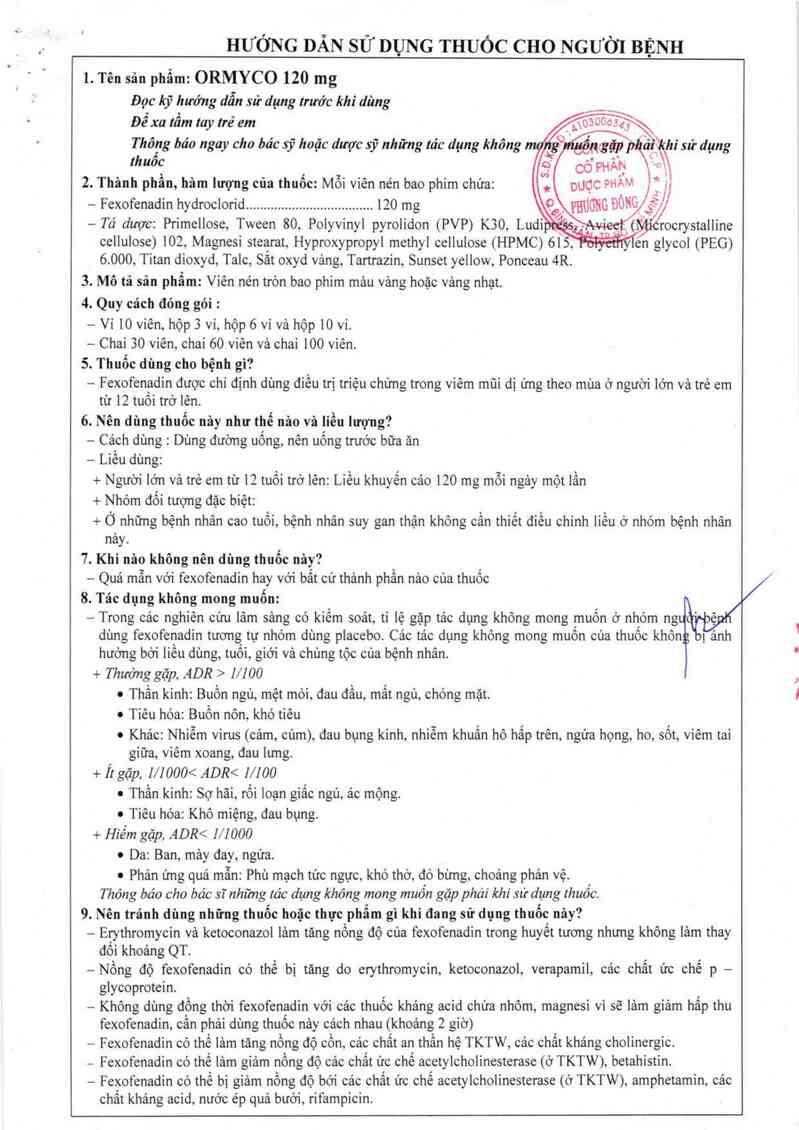 thông tin, cách dùng, giá thuốc Ormyco 120mg - ảnh 7