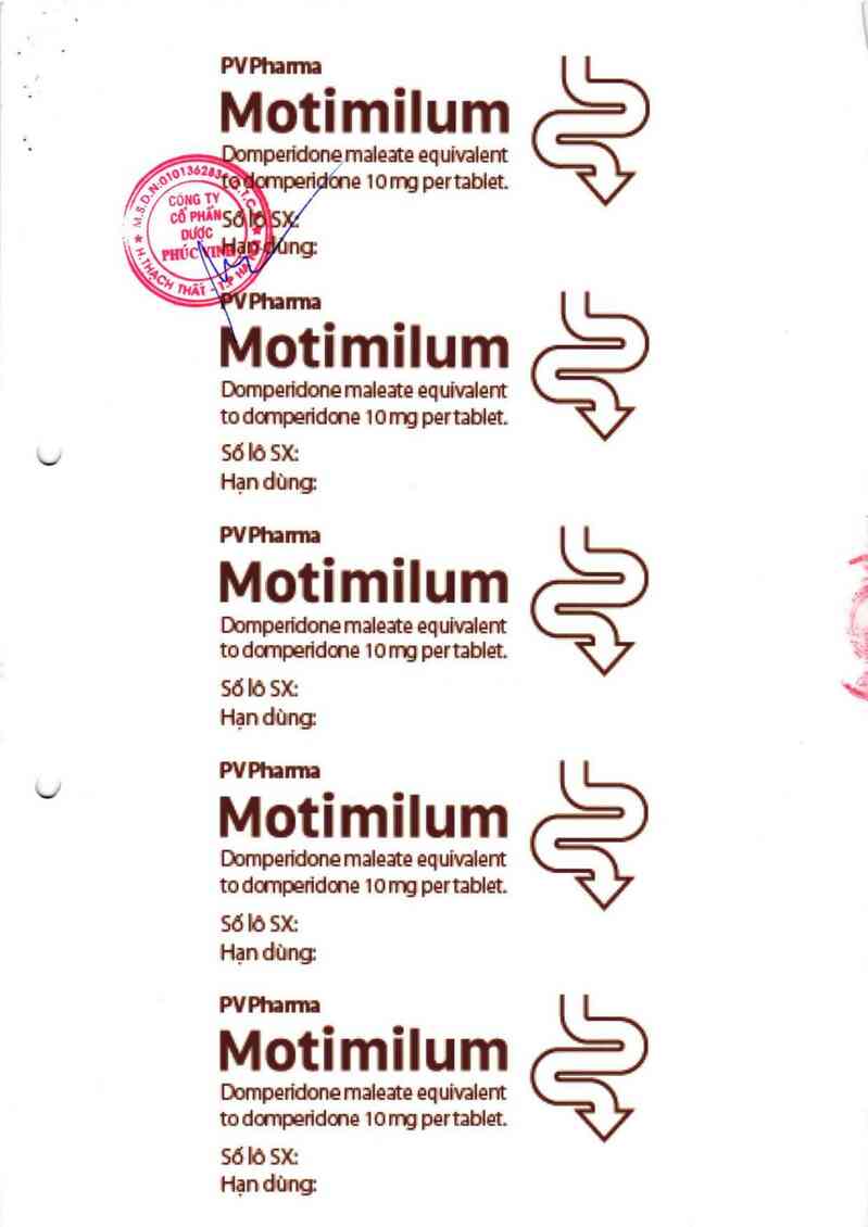 thông tin, cách dùng, giá thuốc Motimilum - ảnh 1