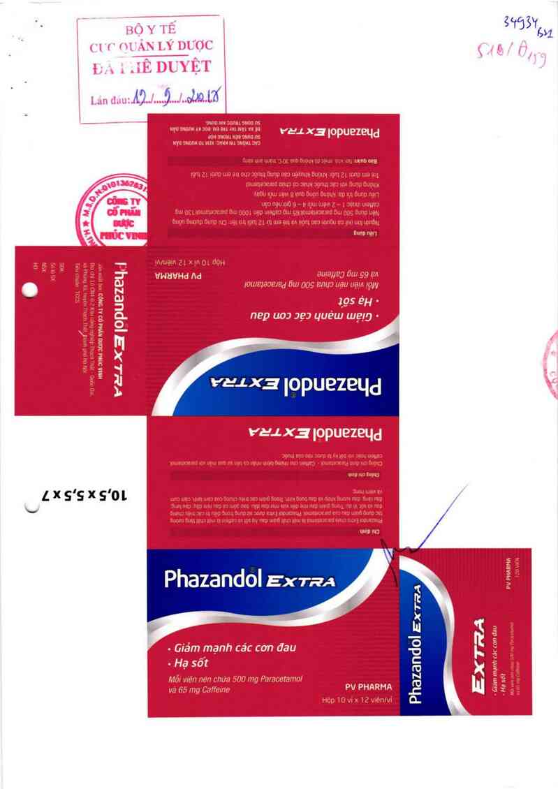 thông tin, cách dùng, giá thuốc Phazandol Extra - ảnh 0