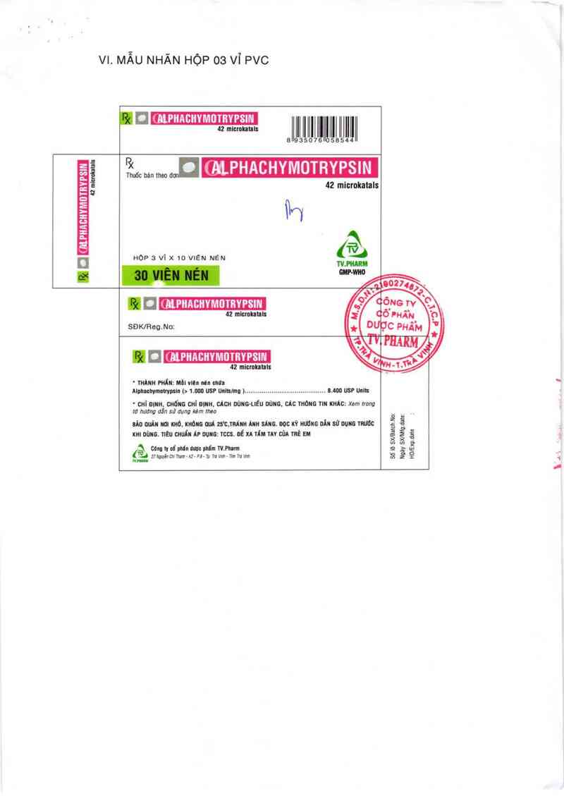 thông tin, cách dùng, giá thuốc Alphachymotrypsin - ảnh 5