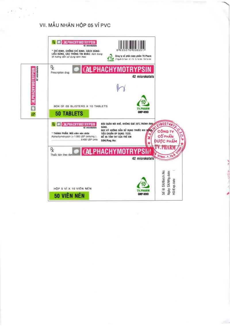 thông tin, cách dùng, giá thuốc Alphachymotrypsin - ảnh 6