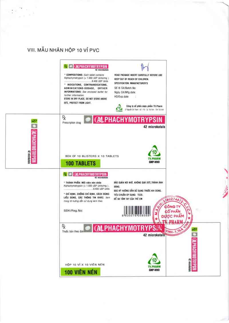 thông tin, cách dùng, giá thuốc Alphachymotrypsin - ảnh 7