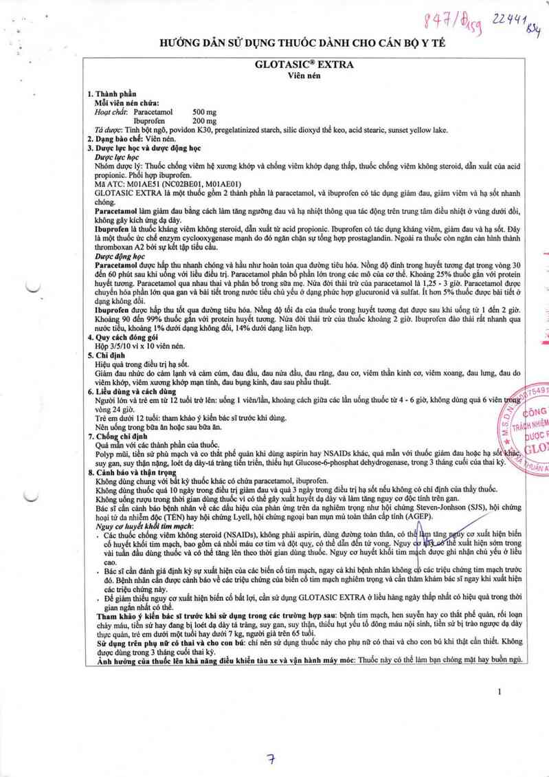 thông tin, cách dùng, giá thuốc Glotasic extra - ảnh 4