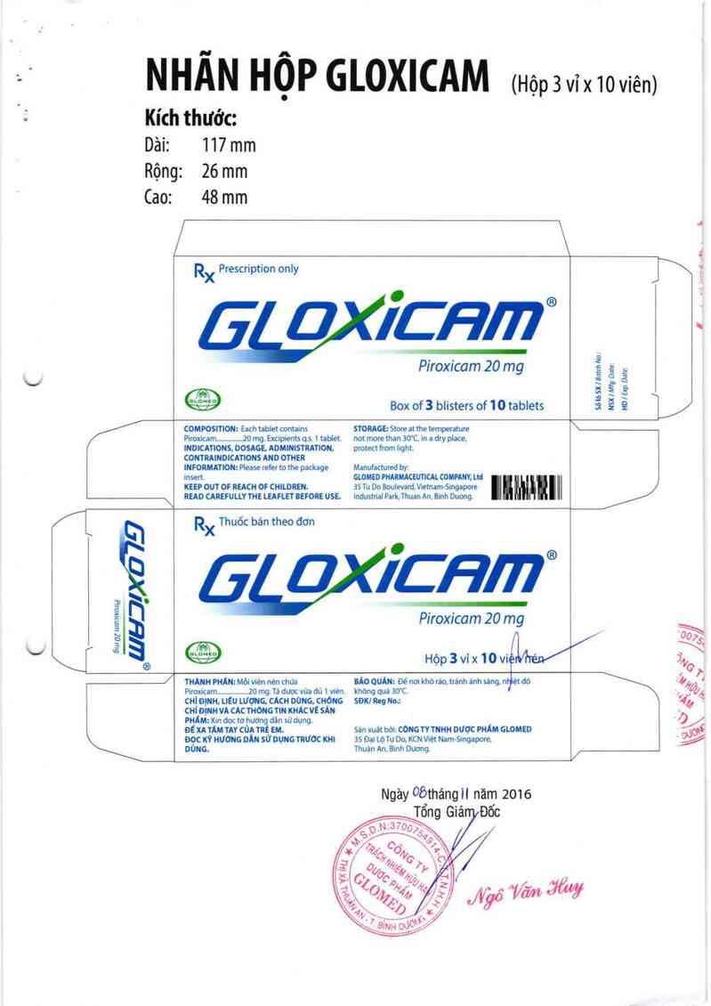 thông tin, cách dùng, giá thuốc Gloxicam - ảnh 2