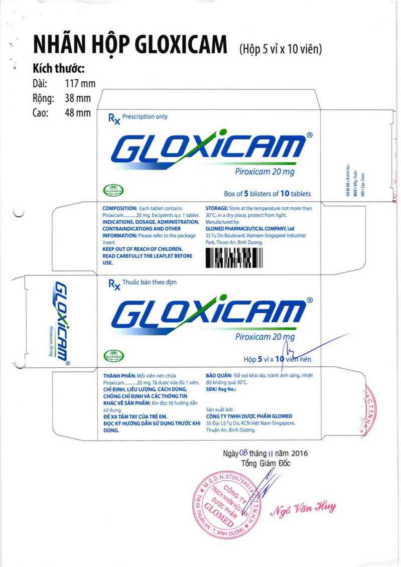 thông tin, cách dùng, giá thuốc Gloxicam - ảnh 3