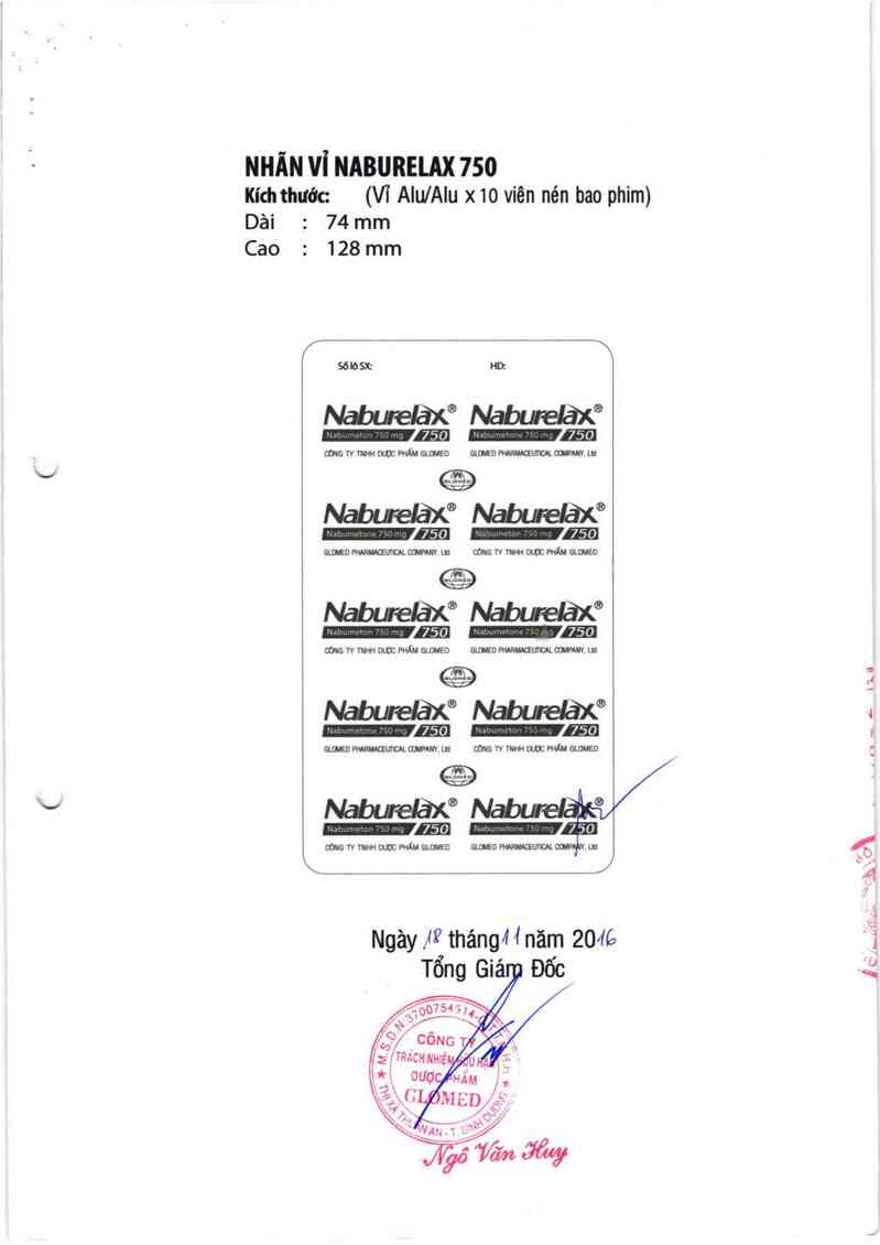 thông tin, cách dùng, giá thuốc Naburelax 750 - ảnh 3