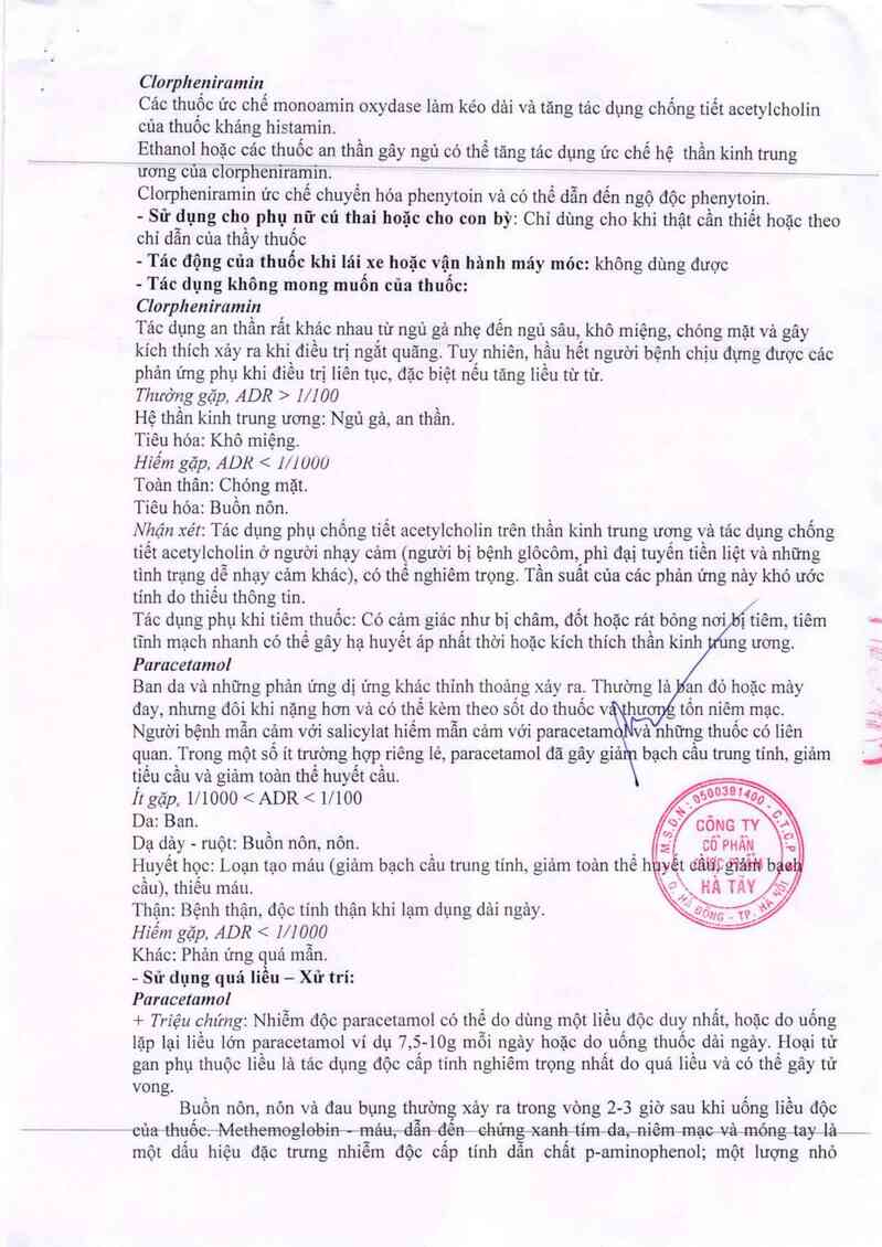 thông tin, cách dùng, giá thuốc Richpara 325 - ảnh 3