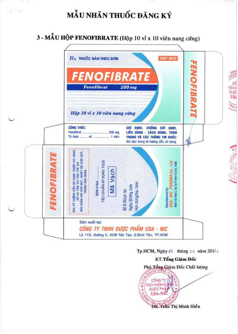 thông tin, cách dùng, giá thuốc Fenofibrate - ảnh 1