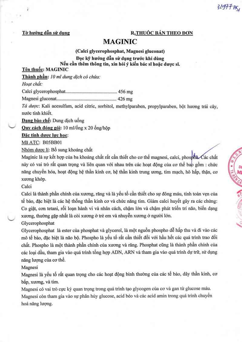 thông tin, cách dùng, giá thuốc Maginic - ảnh 1