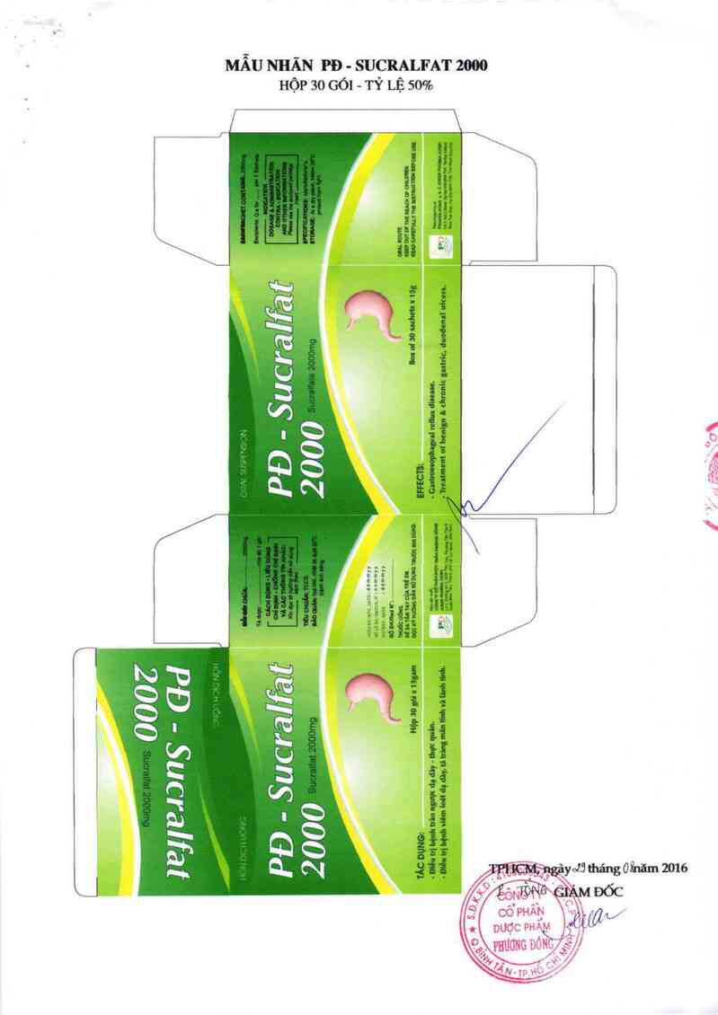 thông tin, cách dùng, giá thuốc PĐ-Sucralfat 2000 - ảnh 2