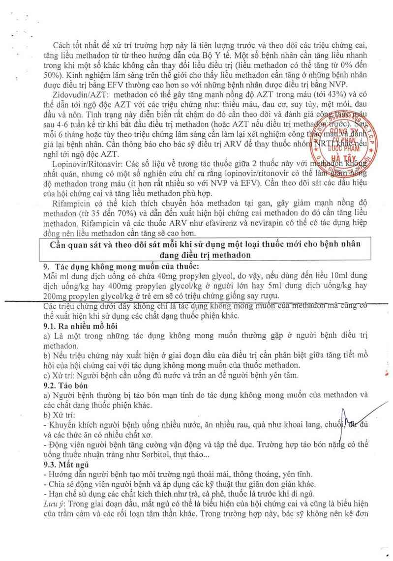 thông tin, cách dùng, giá thuốc Methadon - ảnh 14