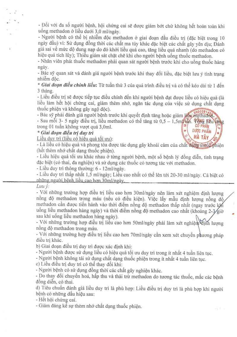 thông tin, cách dùng, giá thuốc Methadon - ảnh 18