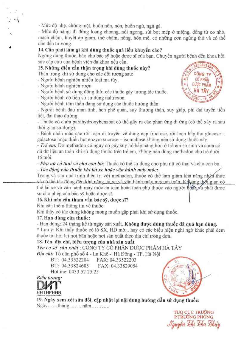 thông tin, cách dùng, giá thuốc Methadon - ảnh 21