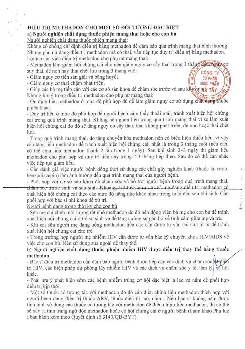 thông tin, cách dùng, giá thuốc Methadon - ảnh 6
