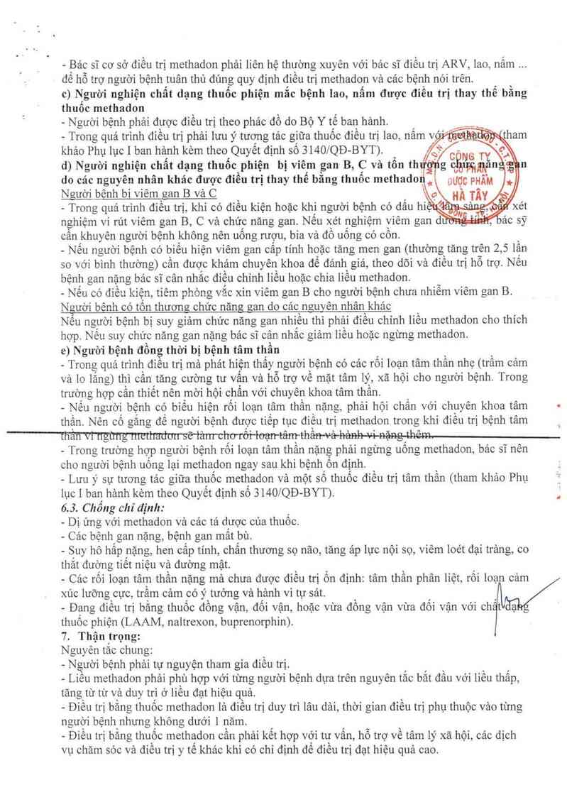 thông tin, cách dùng, giá thuốc Methadon - ảnh 7