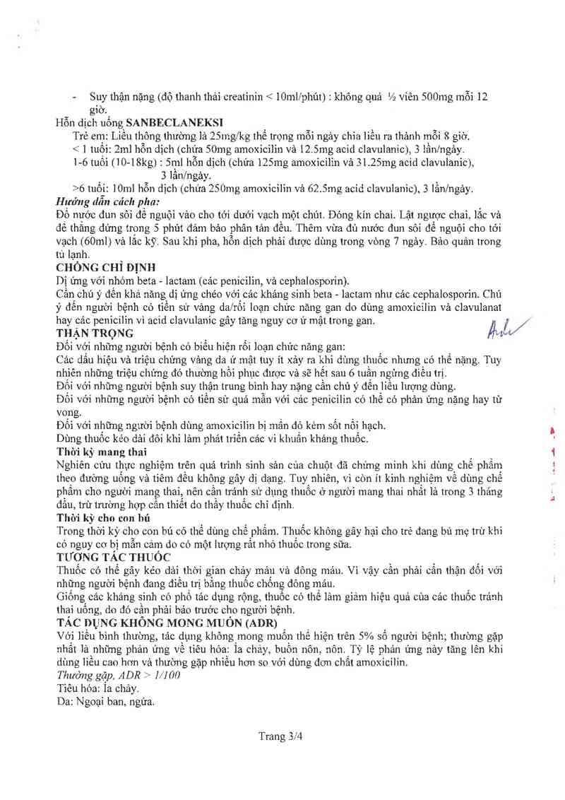 thông tin, cách dùng, giá thuốc Sanbeclaneksi - ảnh 4