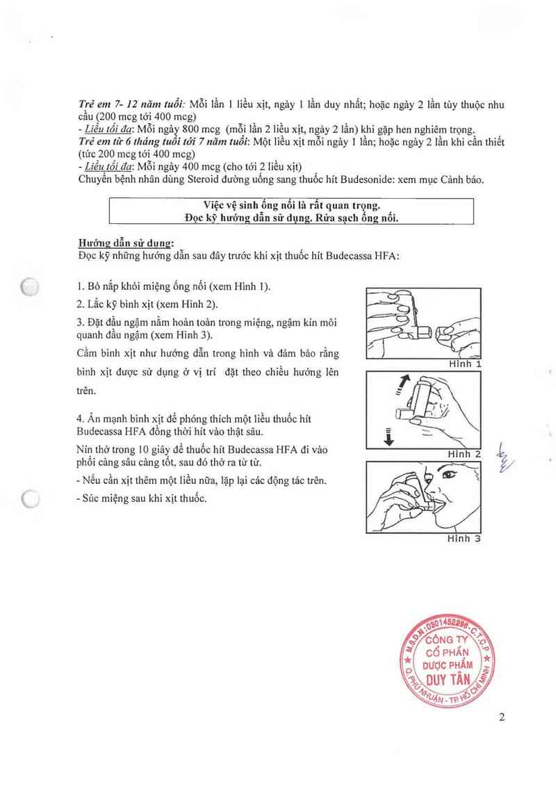 thông tin, cách dùng, giá thuốc Budecassa HFA - ảnh 4